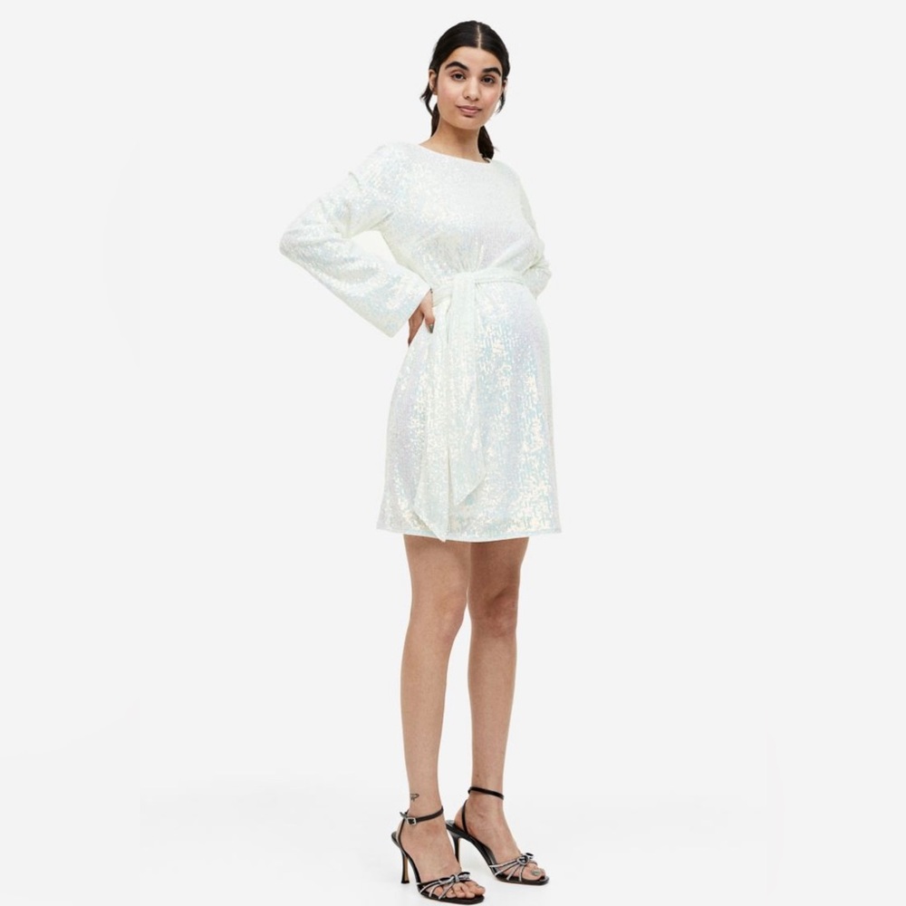 Sparkly H&M maternity party dress